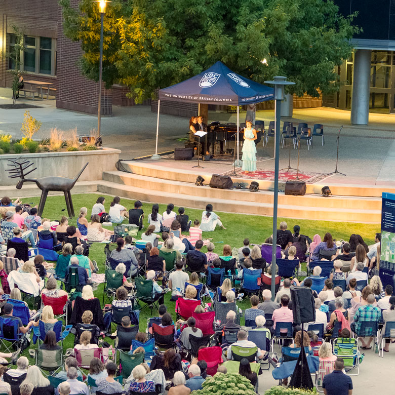 Opera Under the Stars event in the courtyard